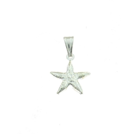 Starfish pendant in white 925 silver