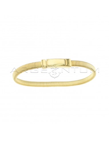 Buy Gold Tube Bracelet Hollow Curved Bar Bracelet Thin Bar Bracelet  Delicate Yellow Gold Jewelry Minimalist Jewelry Noodle Bracelet Online in  India - Etsy