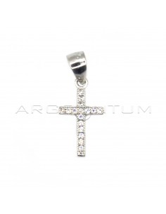 White gold plated cross...