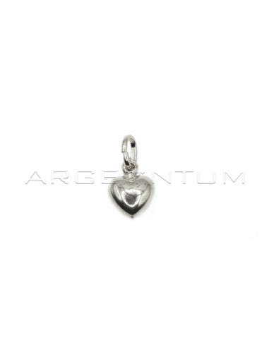 White gold plated paired heart...