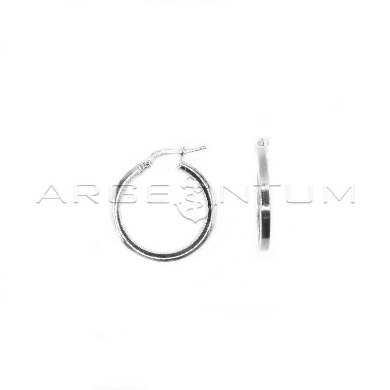 ø 24 mm square barrel hoop earrings...