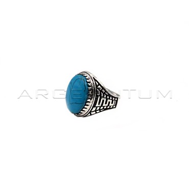 Adjustable men's ring with...