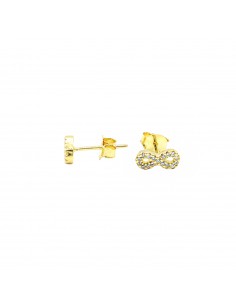 Yellow gold plated zircon...