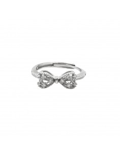 Adjustable ring with white...