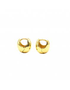 Yellow gold plated oval...