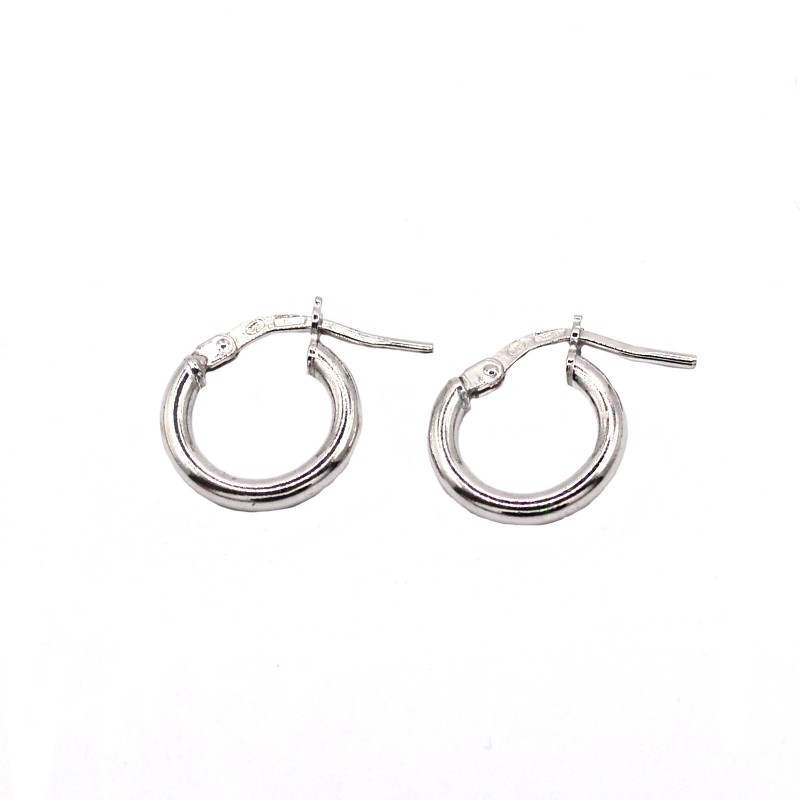 8 mm 2 barrel inner hoop earrings...