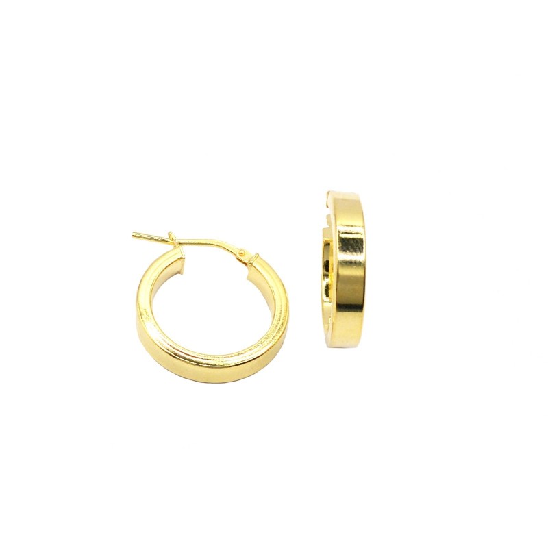 Yellow gold plated 925 silver square...