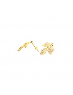 Yellow gold plated 3-leaf...