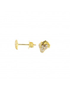 Yellow gold plated zircon...