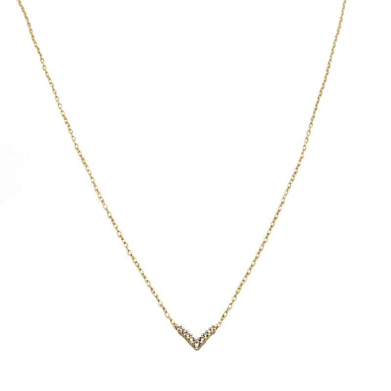 Forzatina link necklace with white...