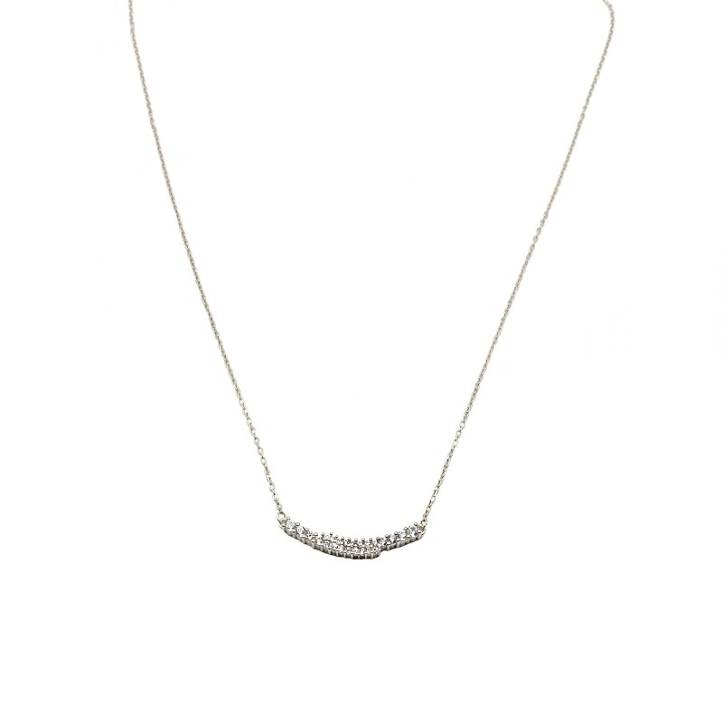 Forzatina link necklace with white...