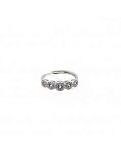 Adjustable ring with round...