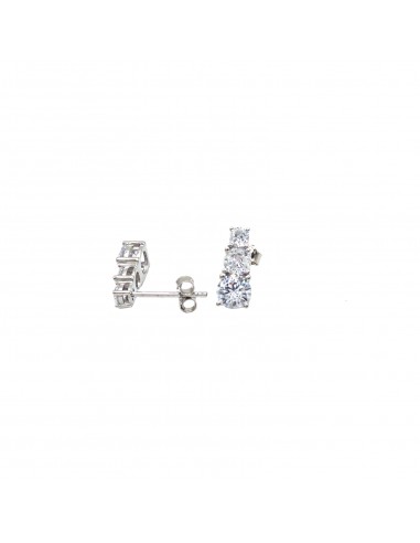 Trilogy stud earrings with degradé...