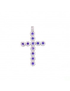 White gold plated cross...