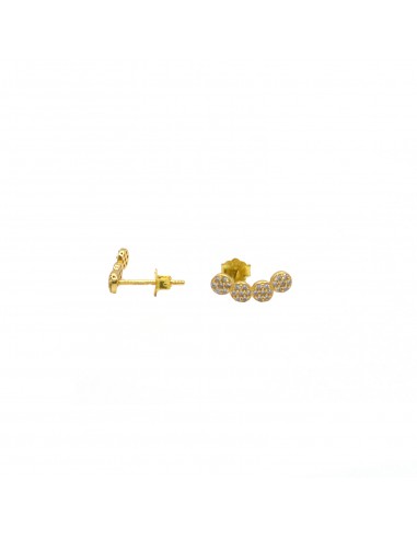 Bow lobe earrings with yellow gold...