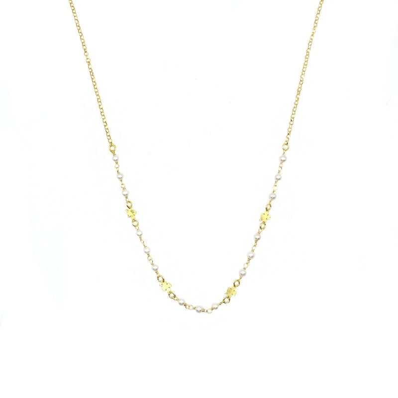 Diamond rolled mesh necklace with...