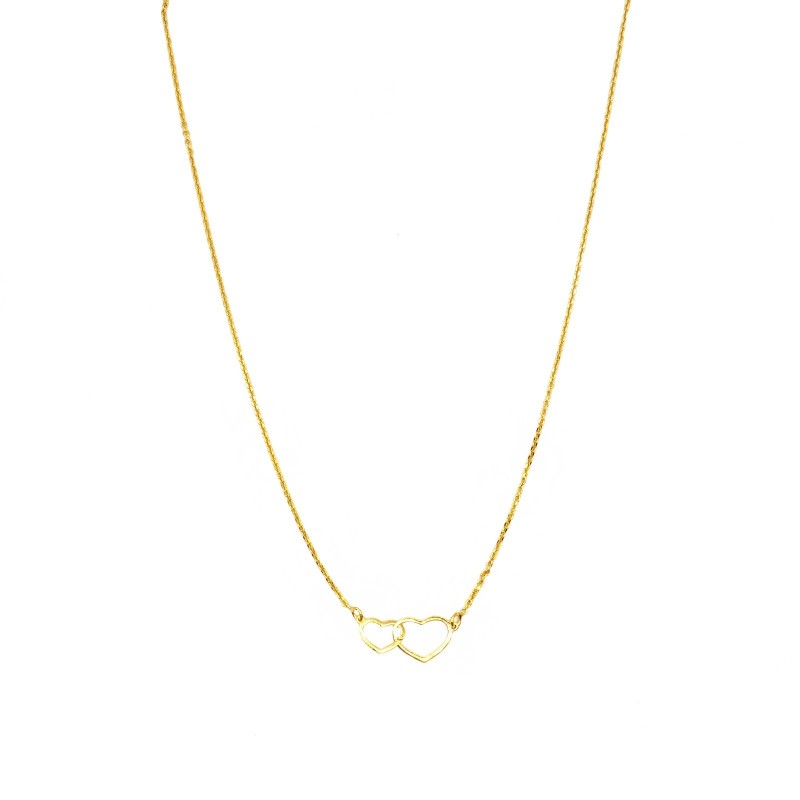 Micro rollò link necklace with double...