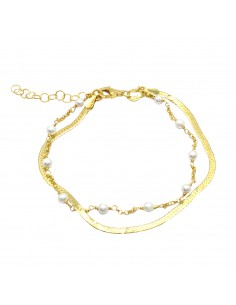 2-strand flat mesh bracelet...