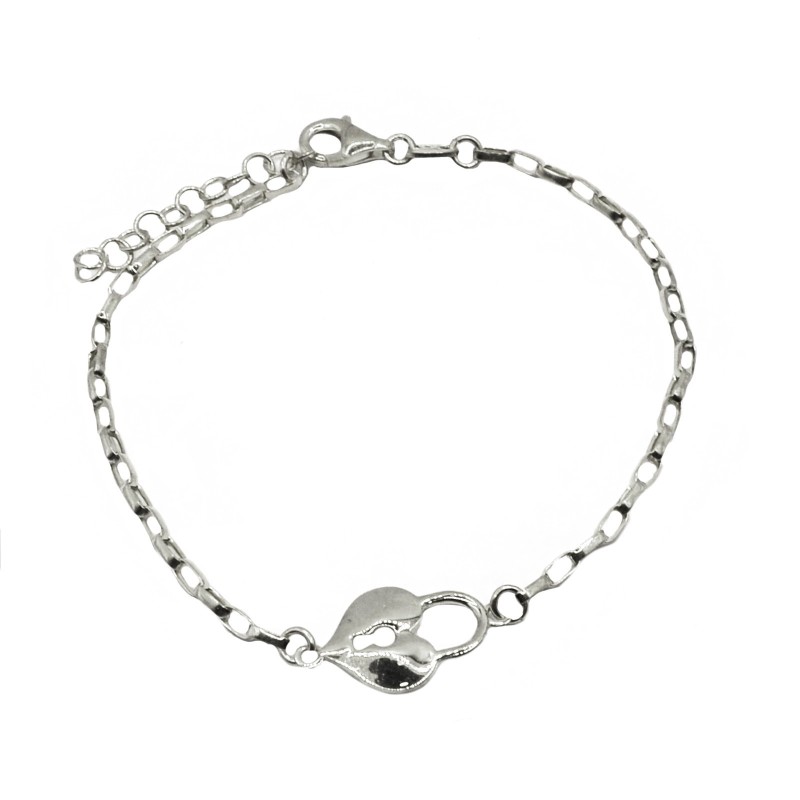 Oval link bracelet attached with...