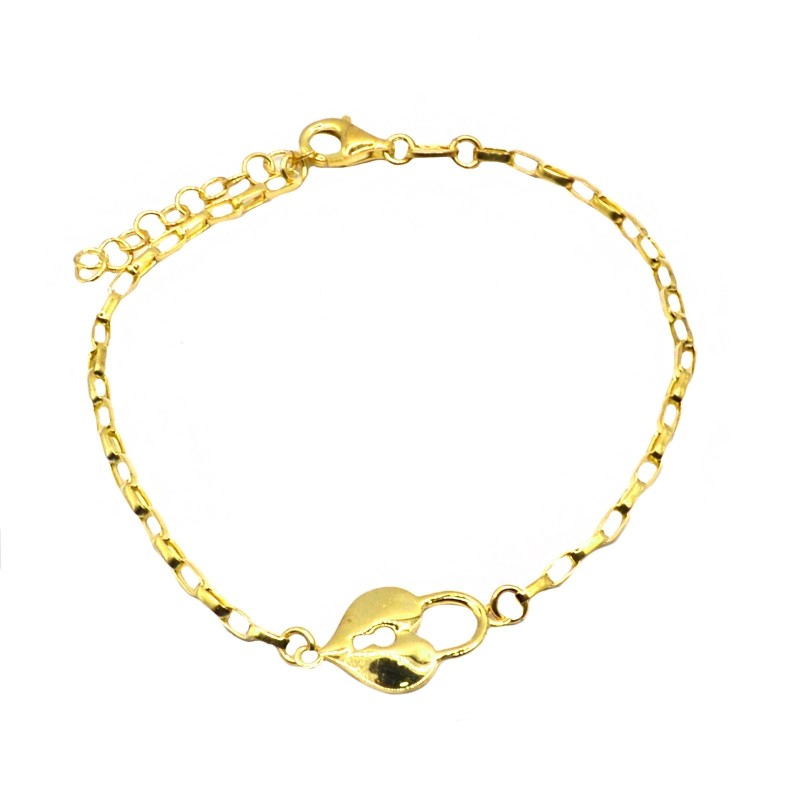 Oval link bracelet attached with...