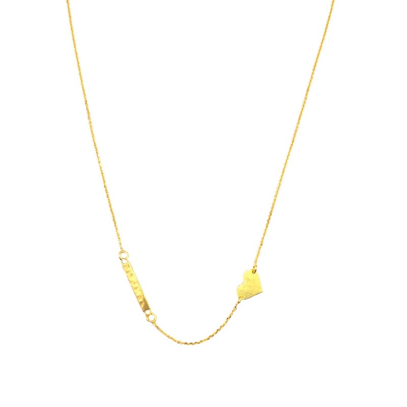 Forzatina link necklace with central...