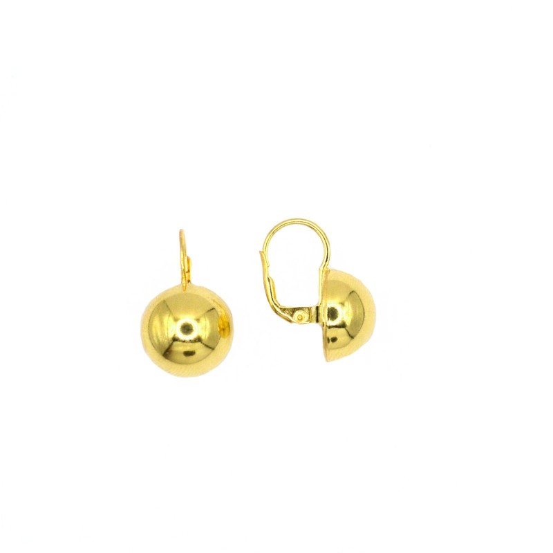 Yellow gold plated semi sphere...