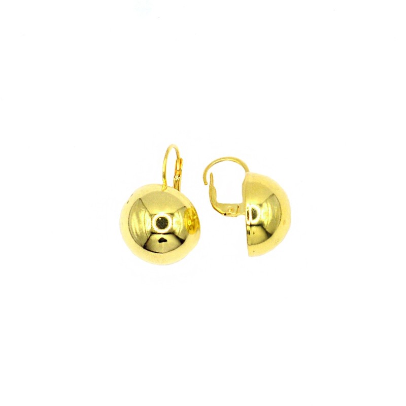 Yellow gold plated semi sphere...