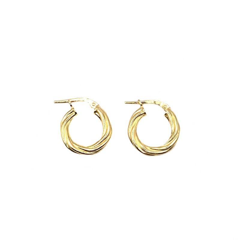 Yellow gold plated 925 silver torchon...