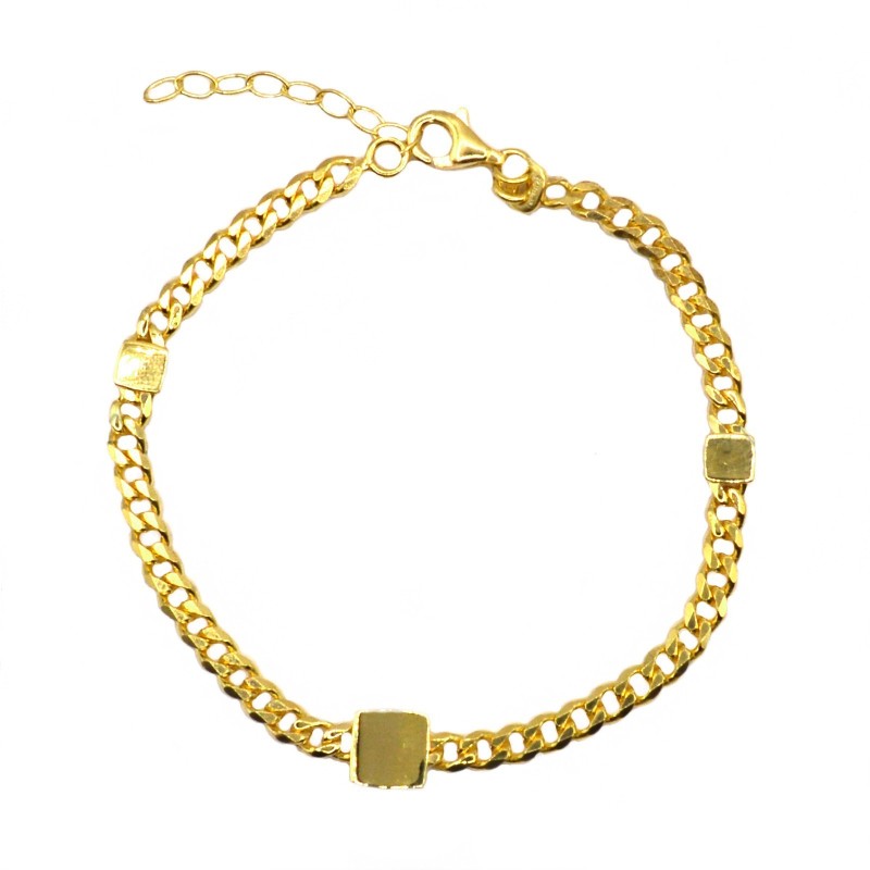 Bracciale maglia grumetta con...