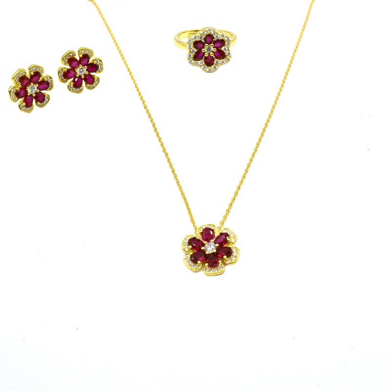 Set with diamond rolled mesh necklace...