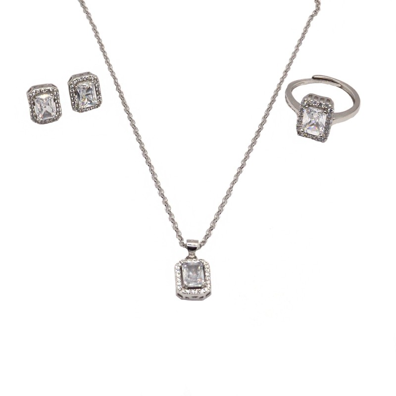 Set with diamond rolled mesh necklace...