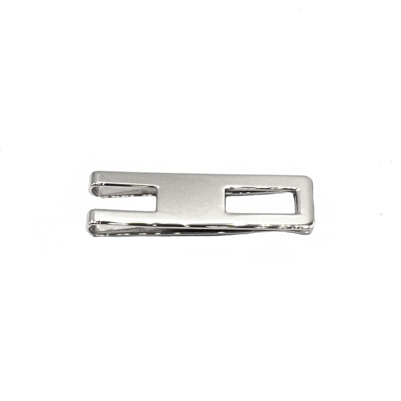 925 silver white gold plated money clip