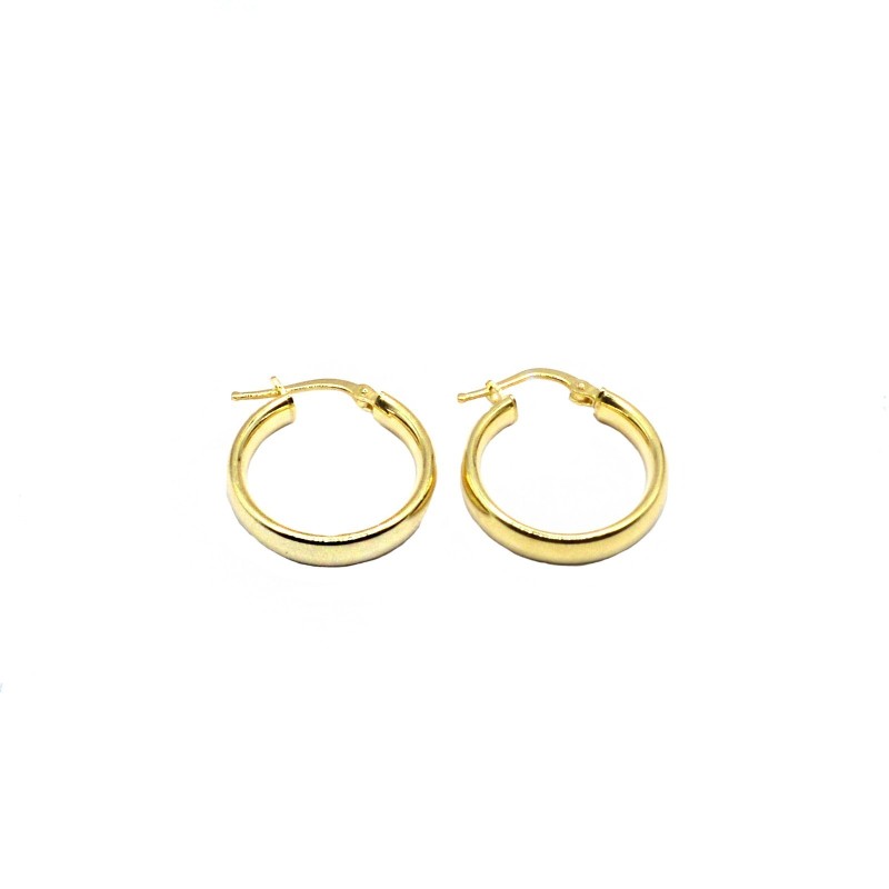 4mm valance band hoop earrings with...