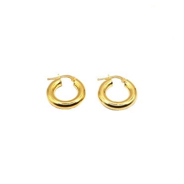 4mm rounded hoop earrings...