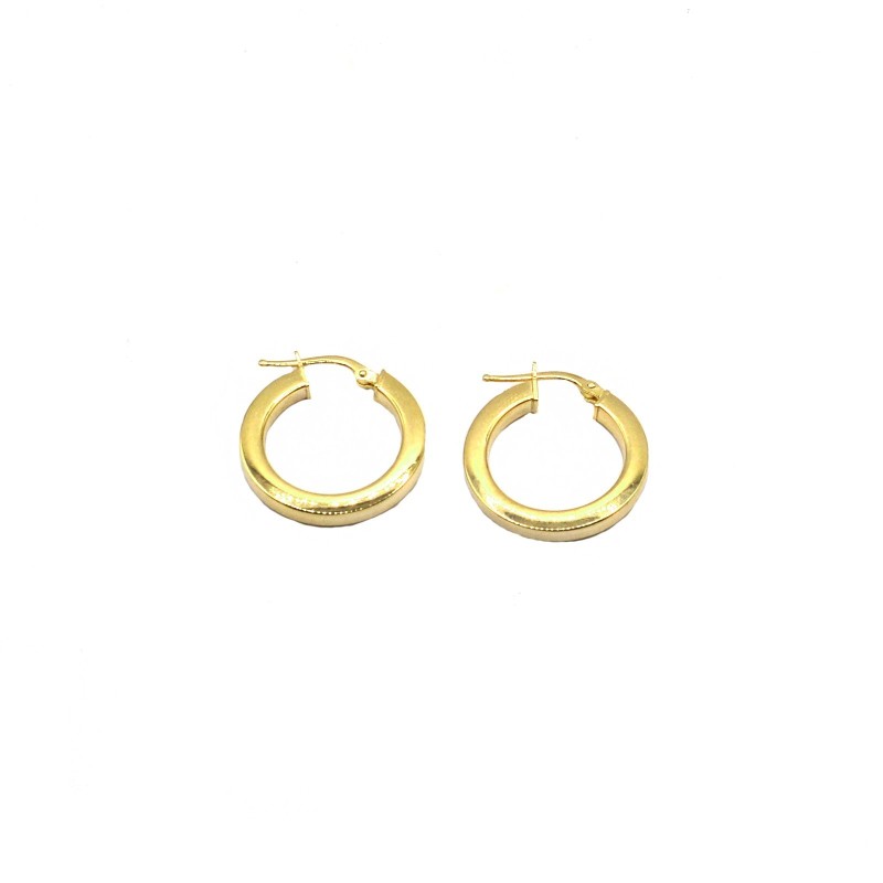 3mm square barrel hoop earrings...