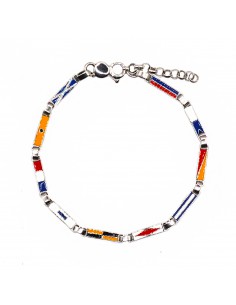 Semi-rigid bracelet with...