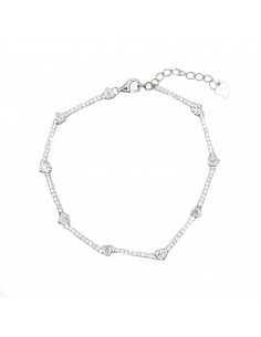 Tennis bracelet with white...