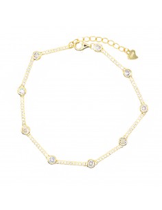 Tennis bracelet with white...