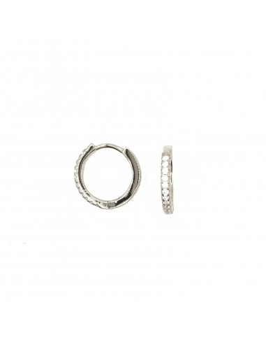 ø 15 mm white semi-zircon hoop...