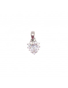 White heart zircon pendant....