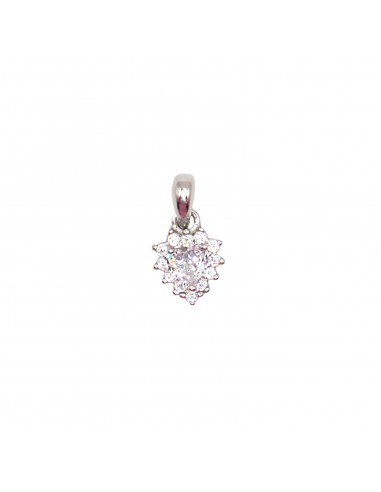 White heart zircon pendant. on a...