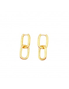 Oval snap hoop earrings...