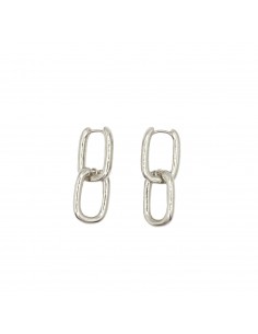 Oval snap hoop earrings...