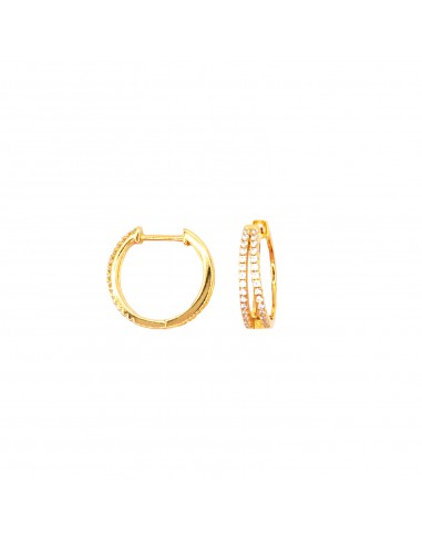 Yellow gold plated 925 silver double...