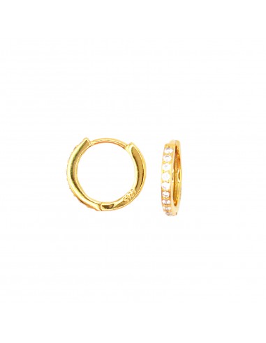 ø 15 mm zircon hoop earrings with...