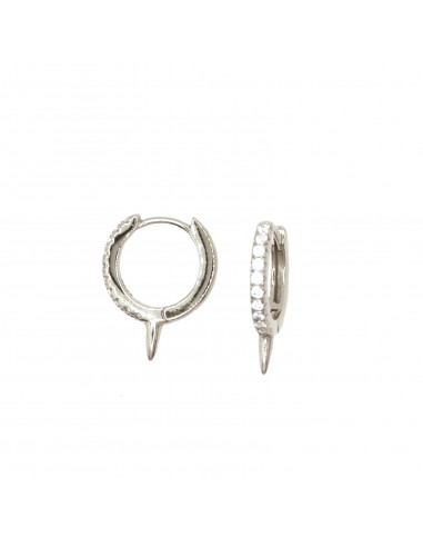 ø 15 mm zircon hoop earrings with...