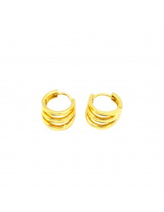 Yellow gold plated three...