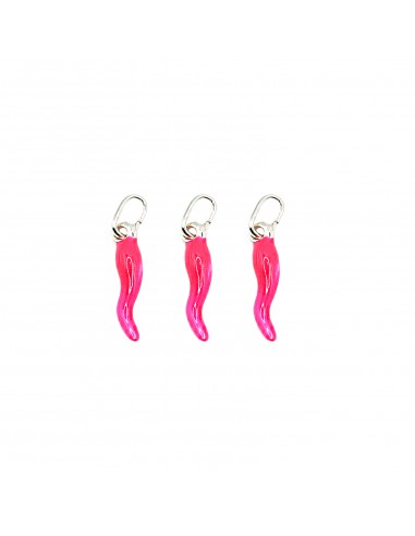 Horn pendants 4x13 mm fluo fuchsia...