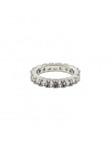 Eternity ring with 3 mm white zircons...