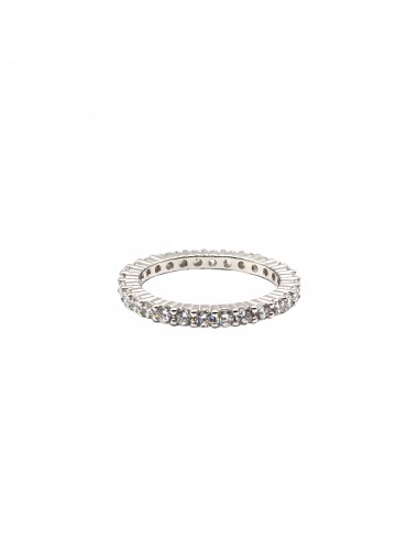 Eternity ring with 2 mm white zircons...